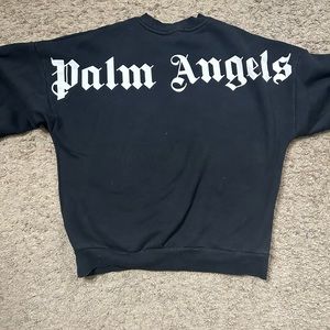 Palm angels crew neck hoodie